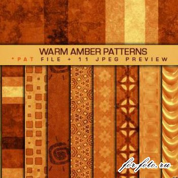 скачать бесплатно Warm Amber Patterns