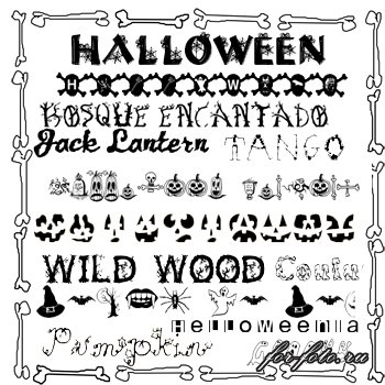 скачать бесплатно Шрифты — Halloween