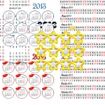 Календарные сетки на 2013 год